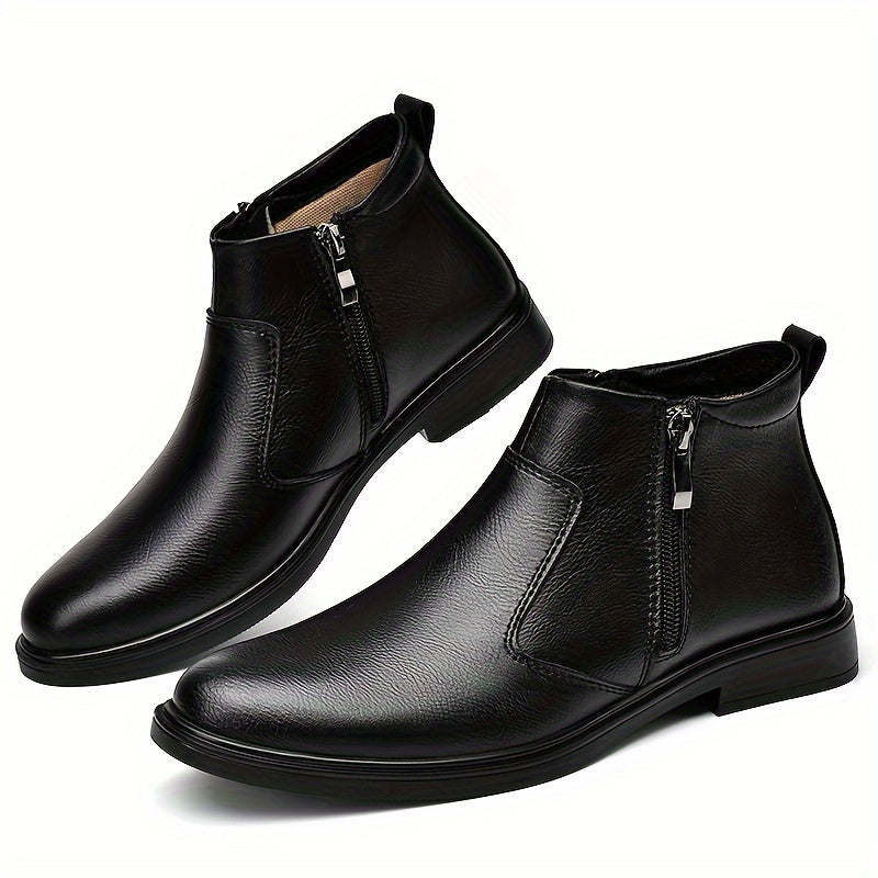 Men's Chelsea Boots with Zip Closure