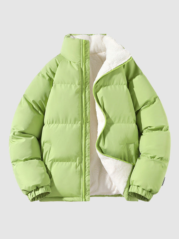 Men's Fleece-Lined Padded Winter Jacket