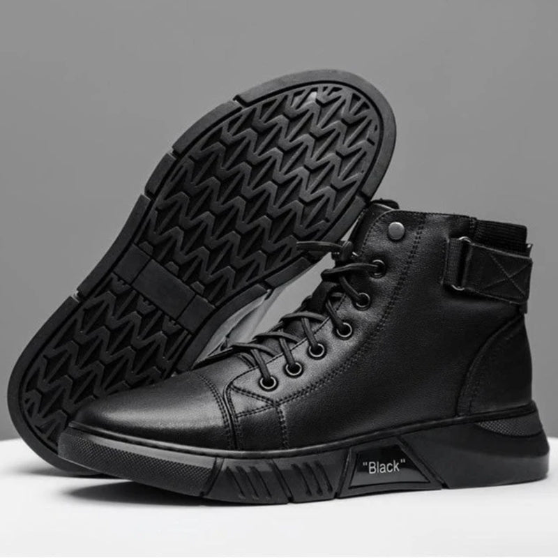 Men's Black High-Top Shoes