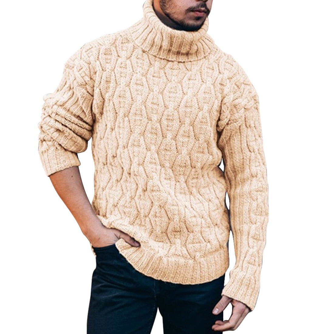 Men's Warm Turtleneck Sweater