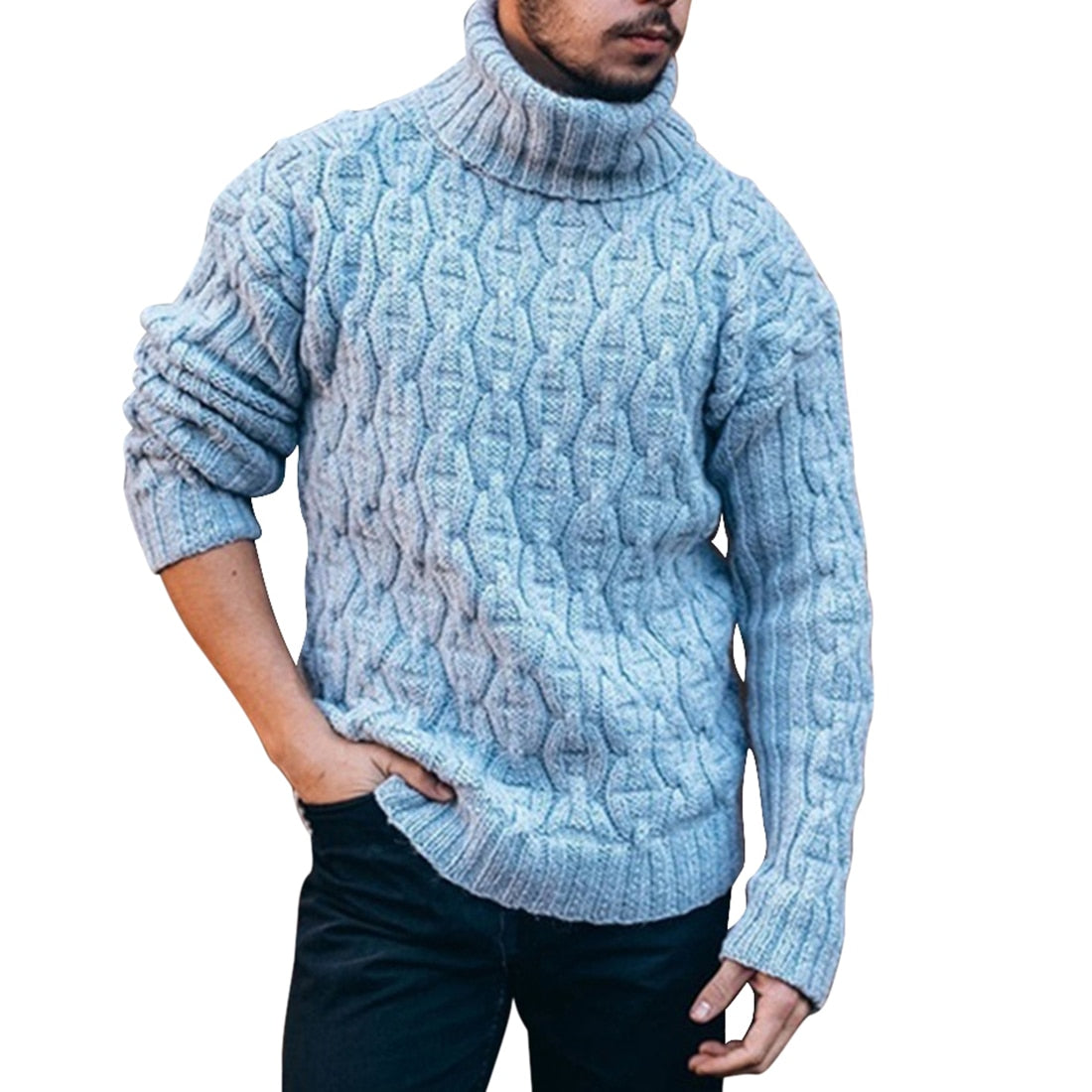 Men's Warm Turtleneck Sweater