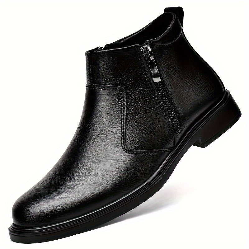 Men's Chelsea Boots with Zip Closure