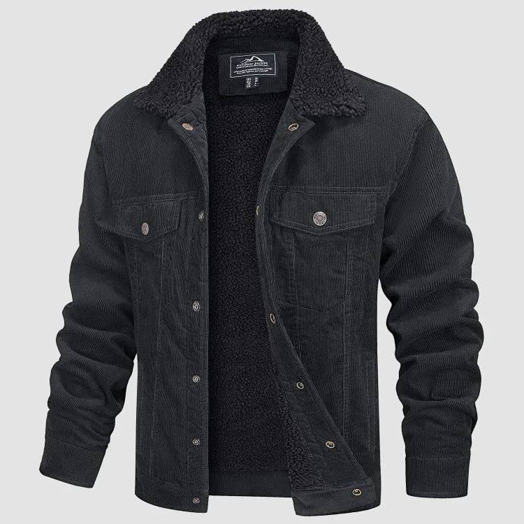 Men's Corduroy Fleece-Lined Winterjacket