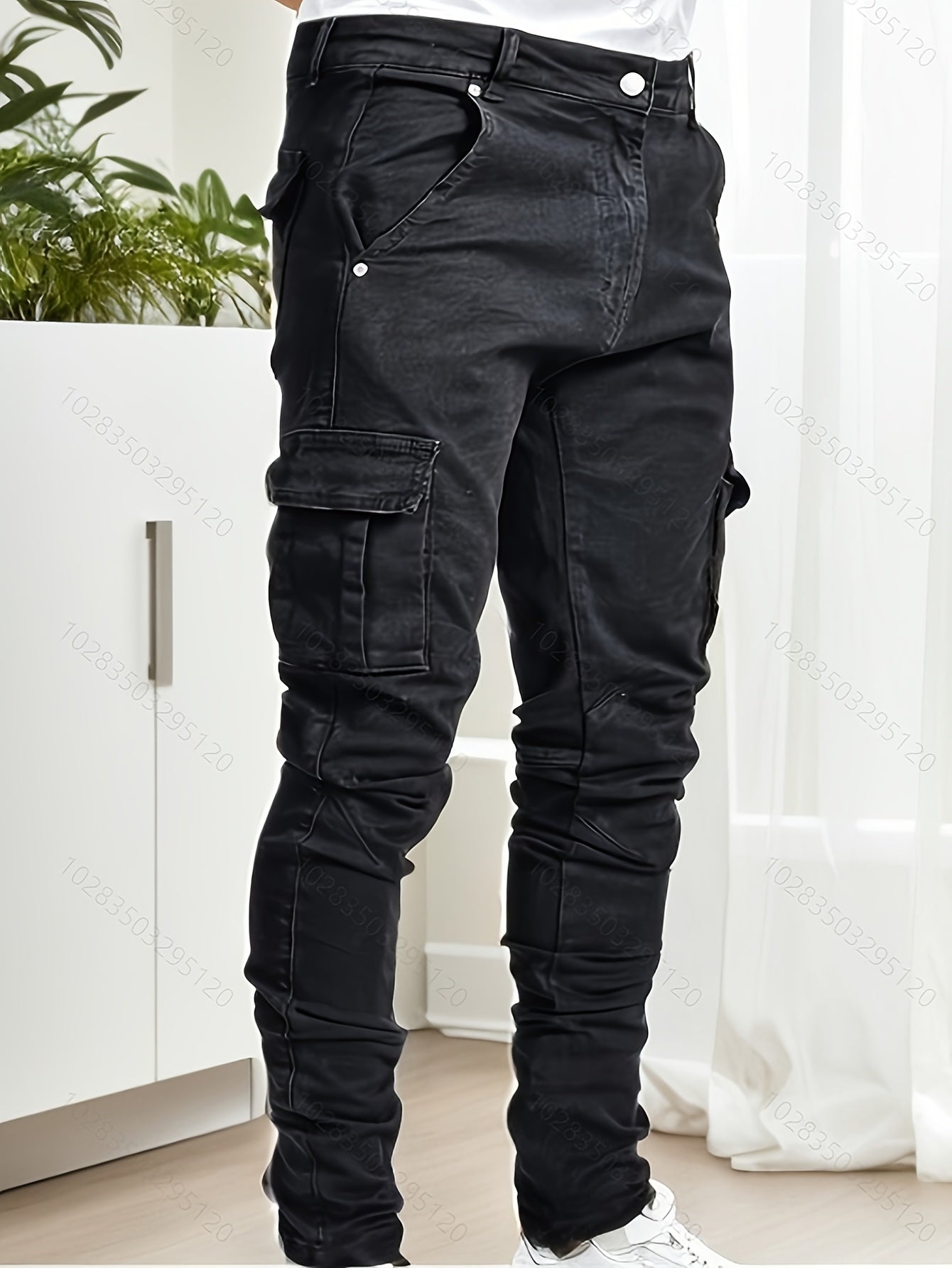 Men's Stretch cargo denim jeans