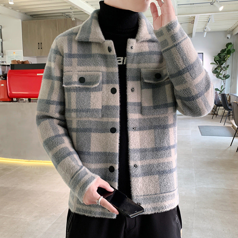 Men's Plaid Winter Jacket