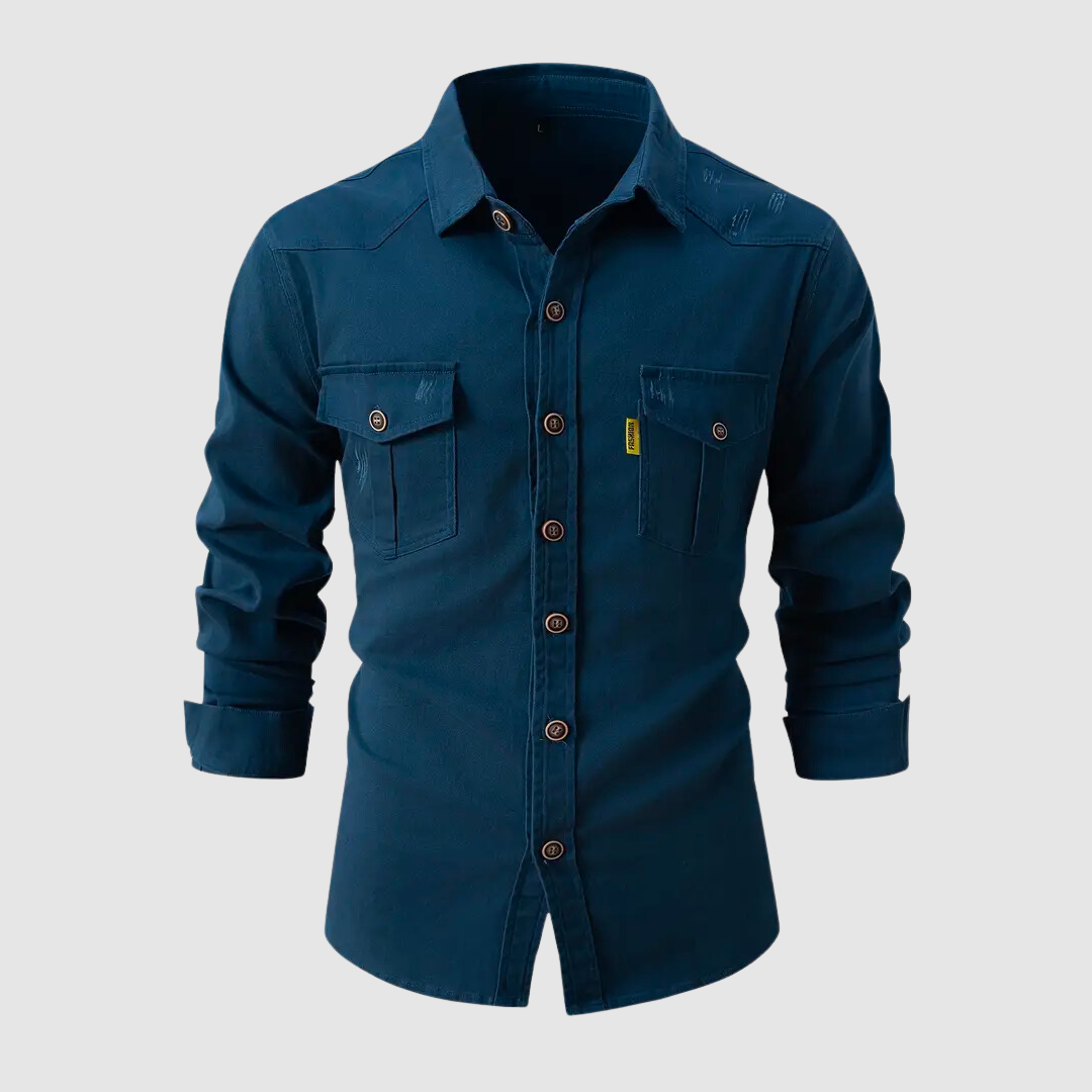 Men's Slim Fit Button-Up Shirt