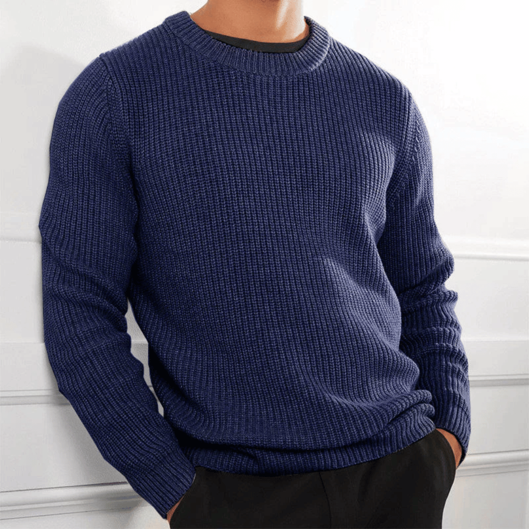 Men's Ribbed Crewneck Sweater