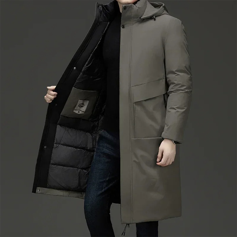 Men's Long Water-Resistant Winter Jacket