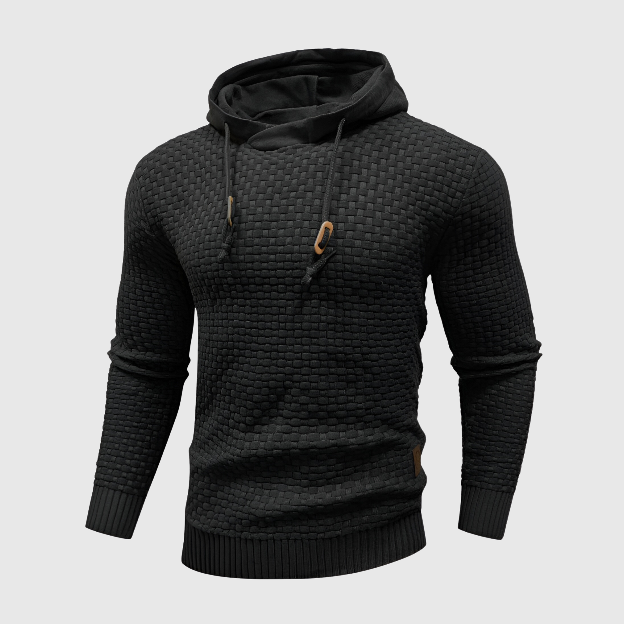 Men’s Textured Knit Hoodie