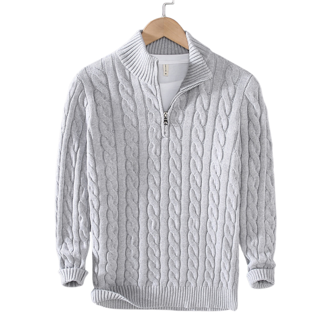 Men's Winter Warm Half-Zip Sweater