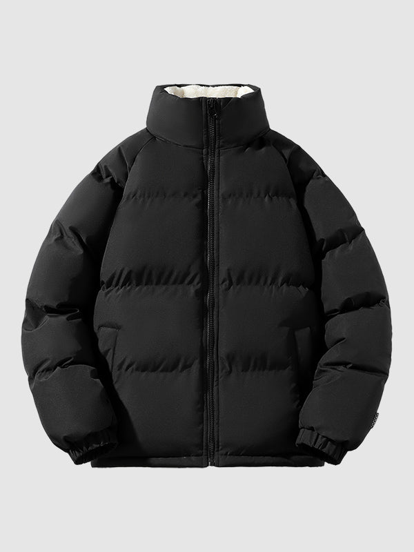 Men's Fleece-Lined Padded Winter Jacket