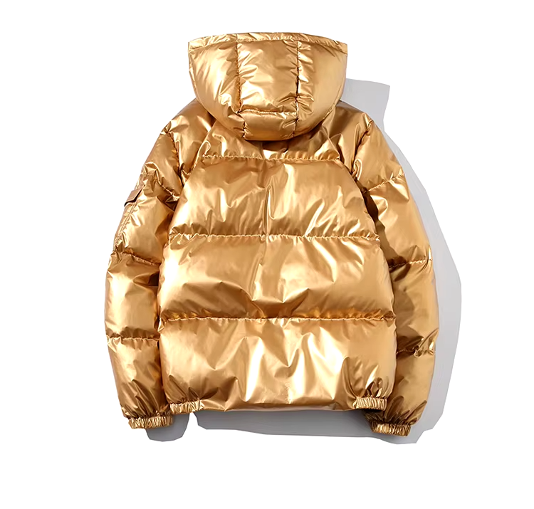 Men's Metallic-Style Water-Resistant Jacket