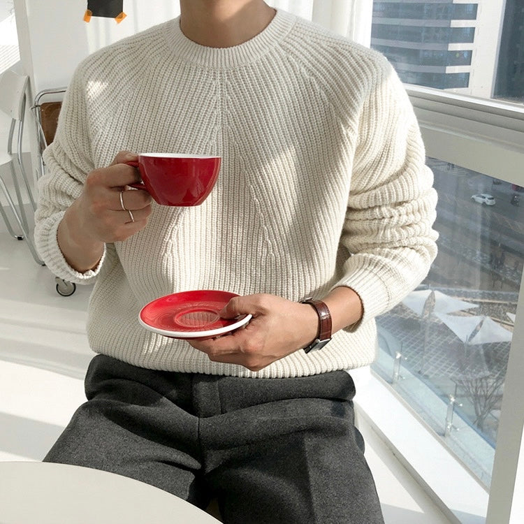 Men's Oversized Ribbed Sweater