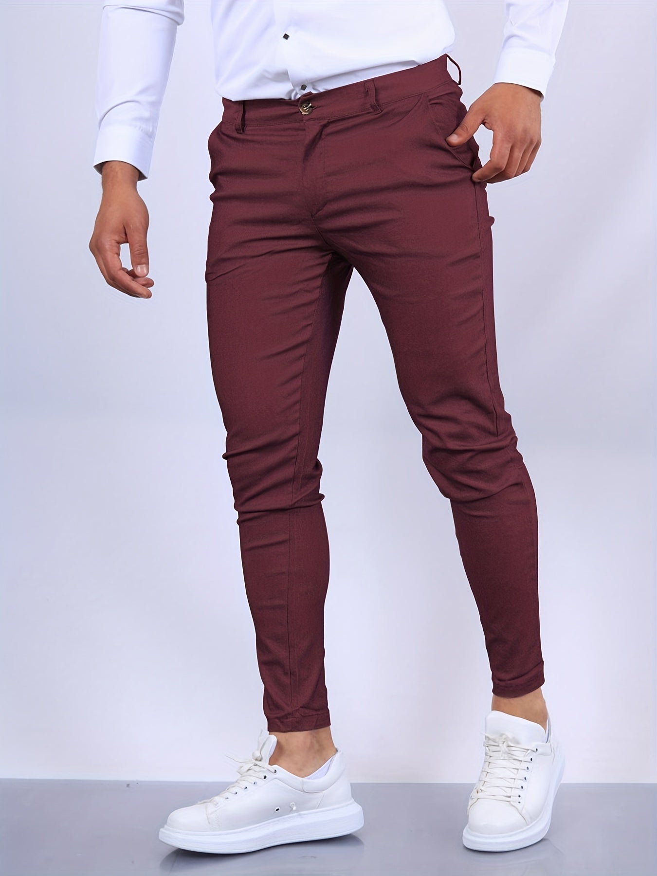 Men's Slim-Fit Stretch Chino Pants