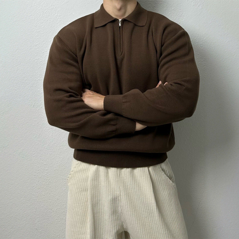 Men's Refined Half-Zip Sweater