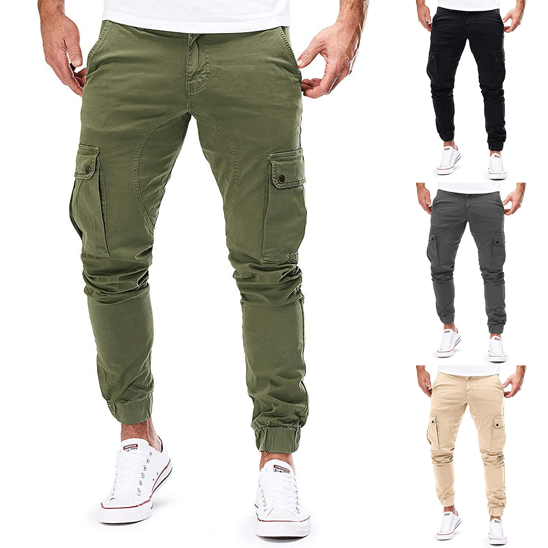 Men's Casual Cargo Jogger Pants