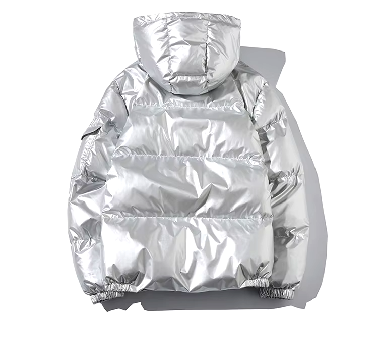 Men's Metallic-Style Water-Resistant Jacket