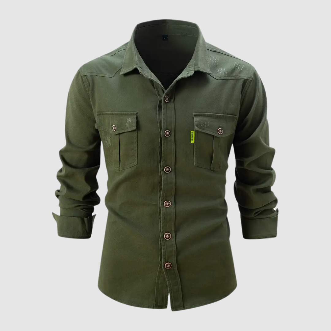 Men's Slim Fit Button-Up Shirt