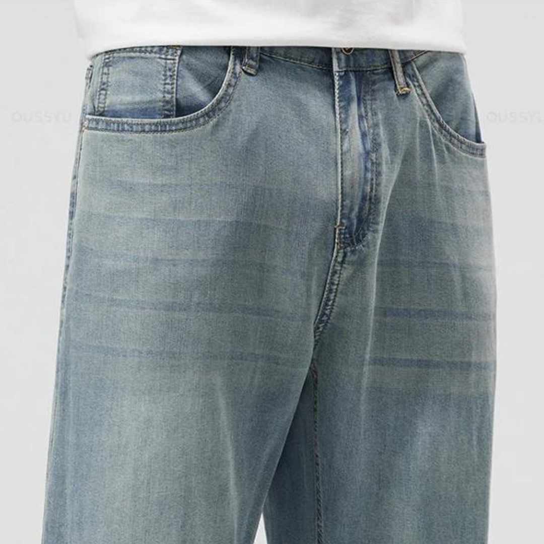 Men's Lightweight Straight Denim Jeans