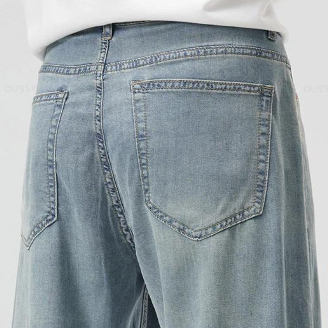 Men's Lightweight Straight Denim Jeans