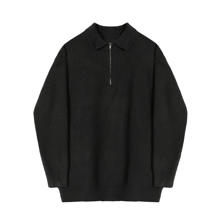 Men's modern half-zip sweater