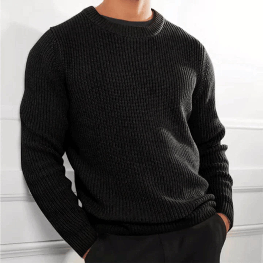 Men's Ribbed Crewneck Sweater