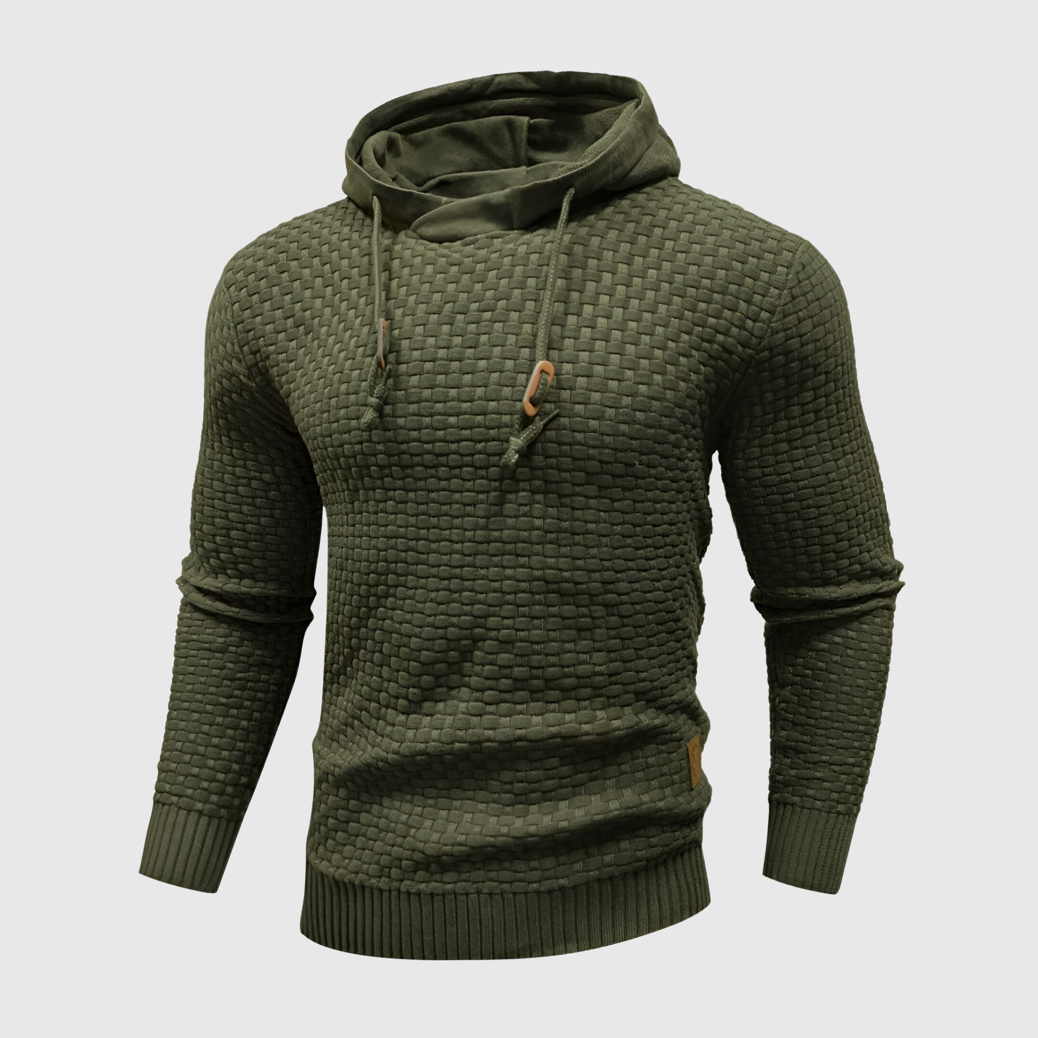 Men’s Textured Knit Hoodie