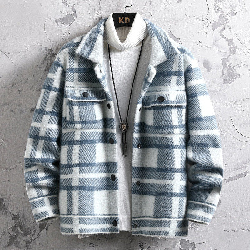 Men's Plaid Winter Jacket