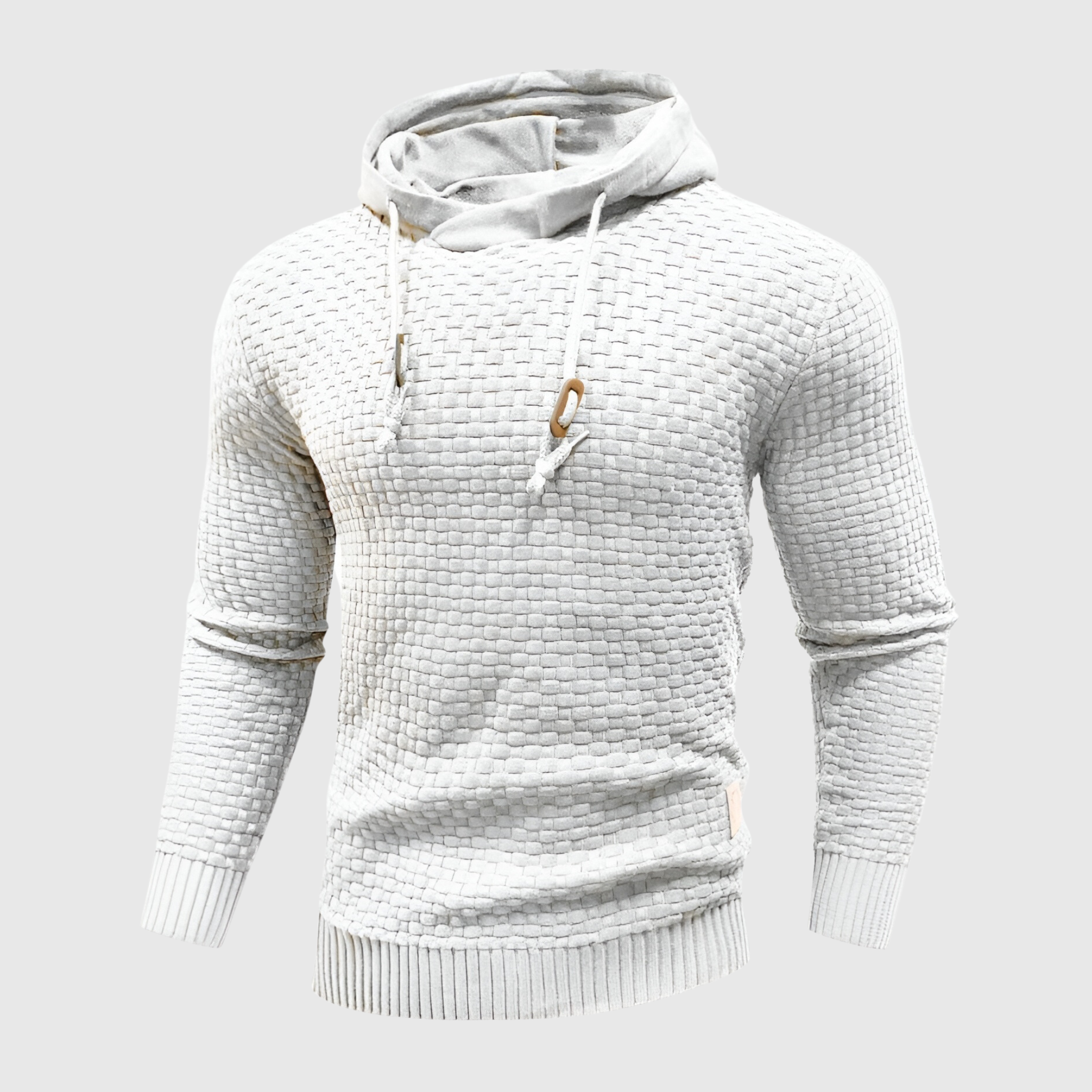 Men’s Textured Knit Hoodie