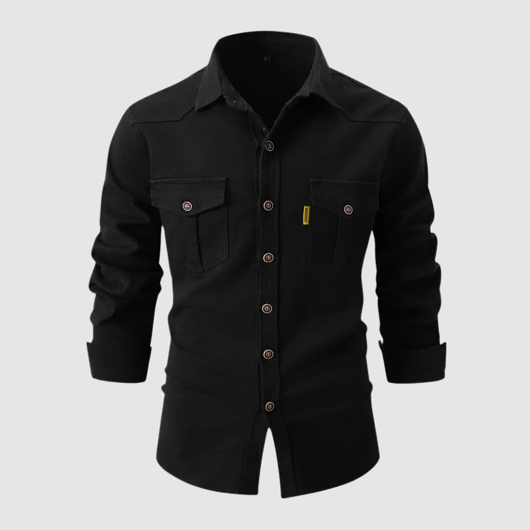 Men's Slim Fit Button-Up Shirt