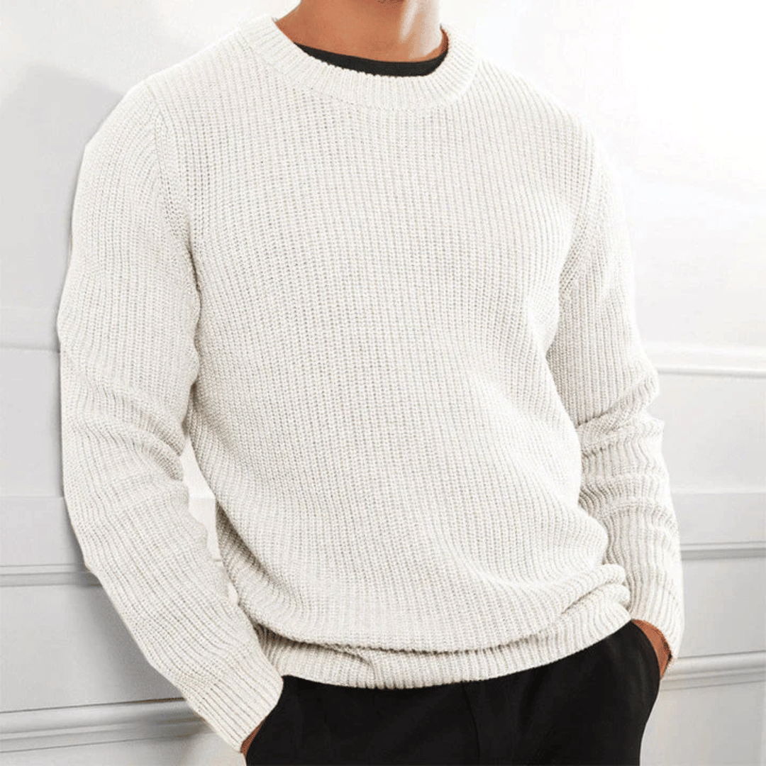 Men's Ribbed Crewneck Sweater