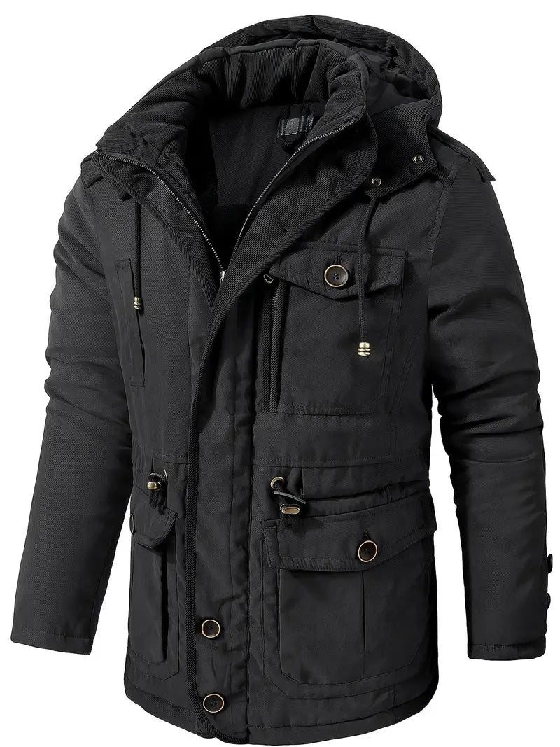 Men's Warm Winterjacket with Fleece-lining