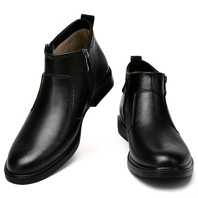 Men's Chelsea Boots with Zip Closure