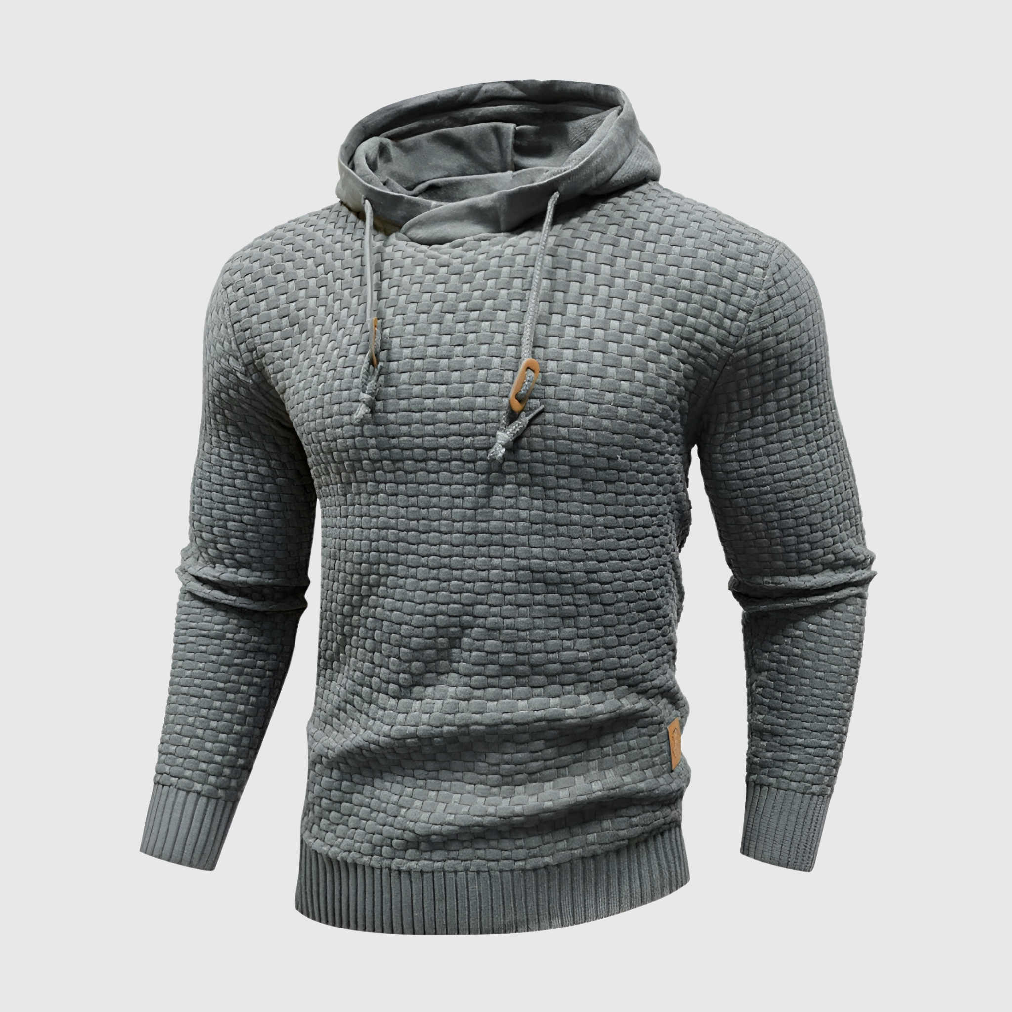 Men’s Textured Knit Hoodie