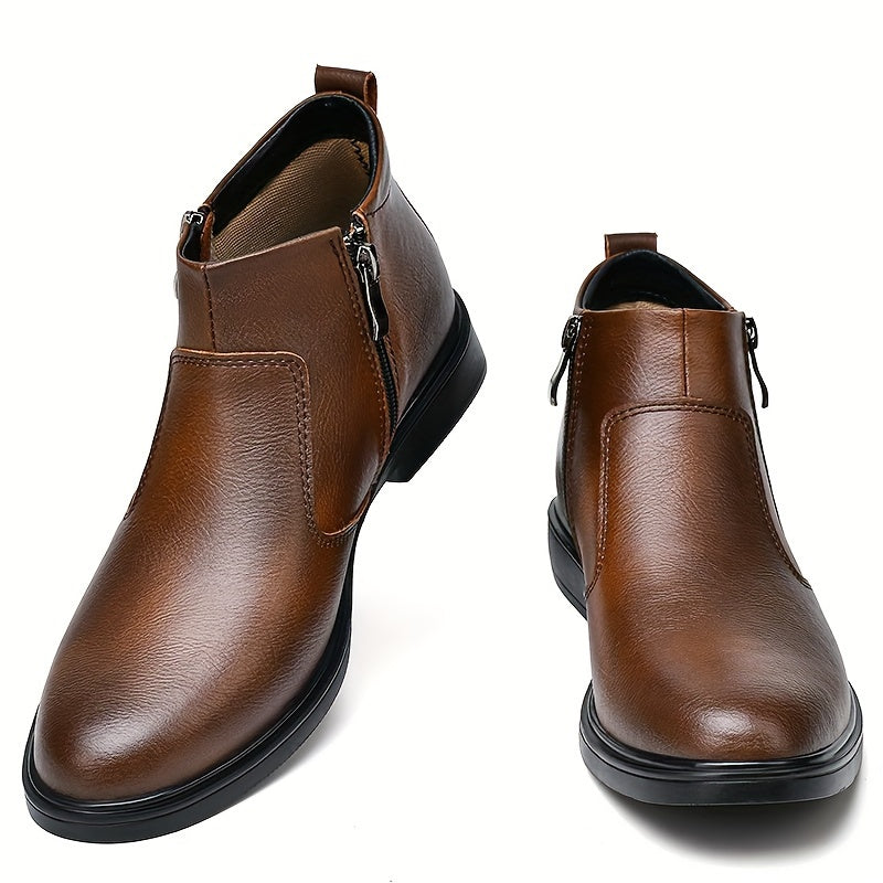 Men's Chelsea Boots with Zip Closure