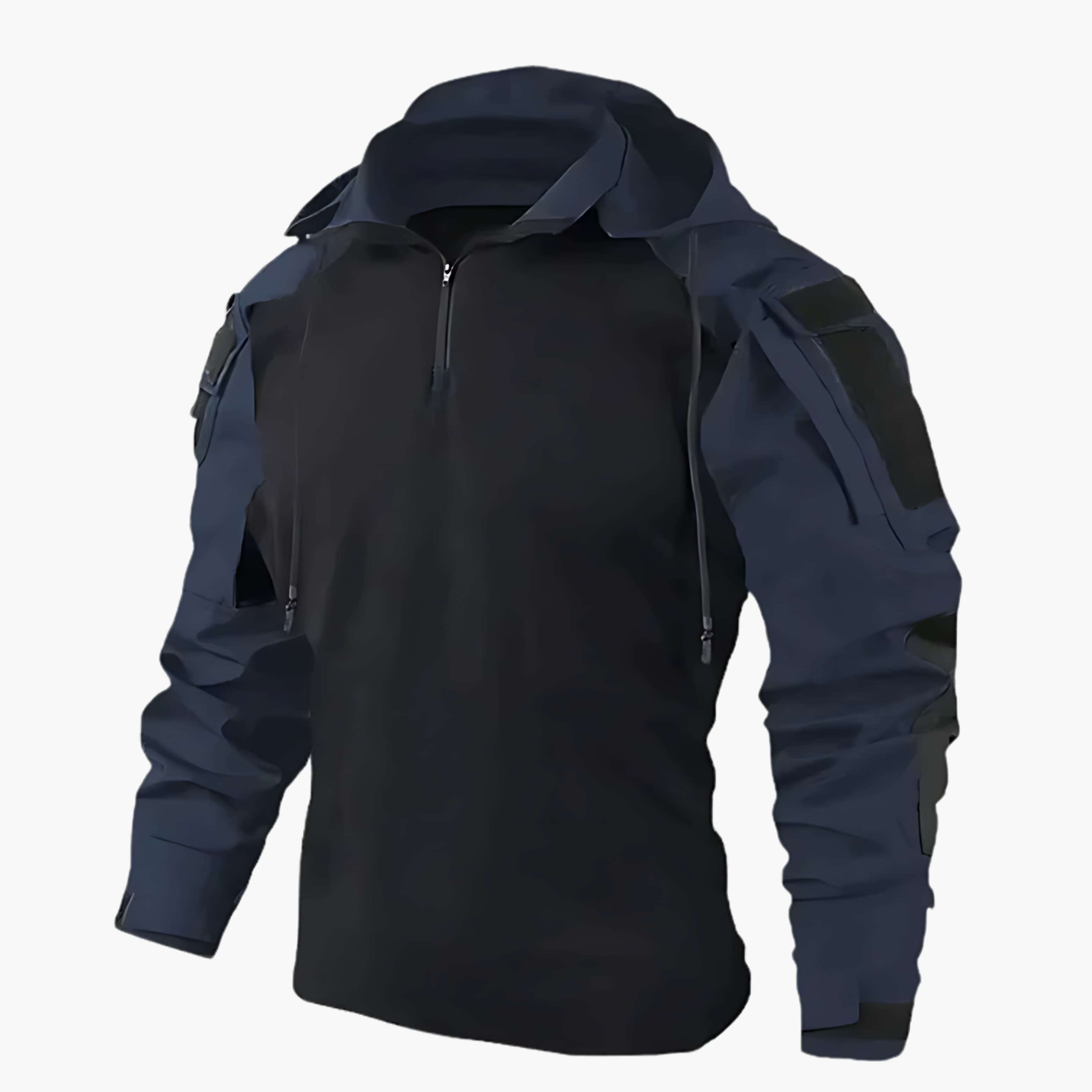 Men's Hooded Half-zip Winterjacket