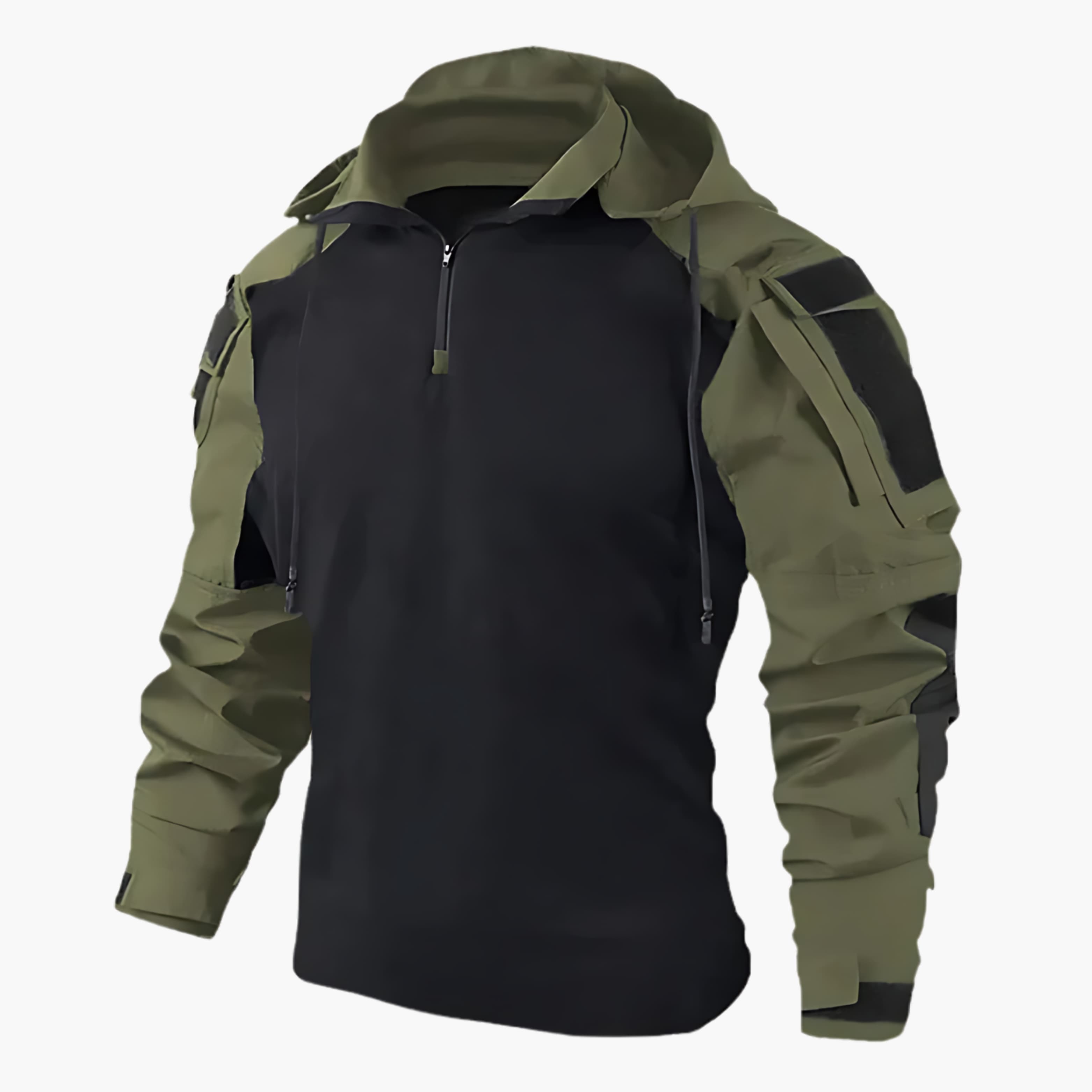 Men's Hooded Half-zip Winterjacket