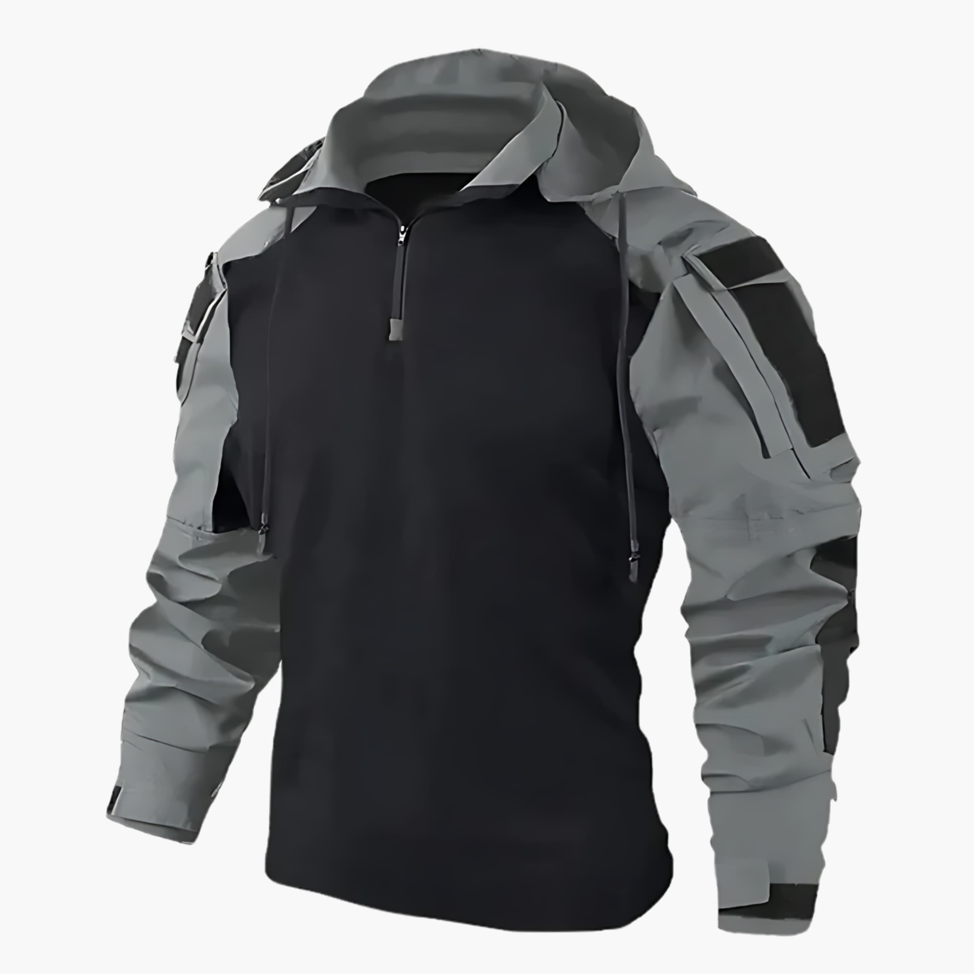 Men's Hooded Half-zip Winterjacket