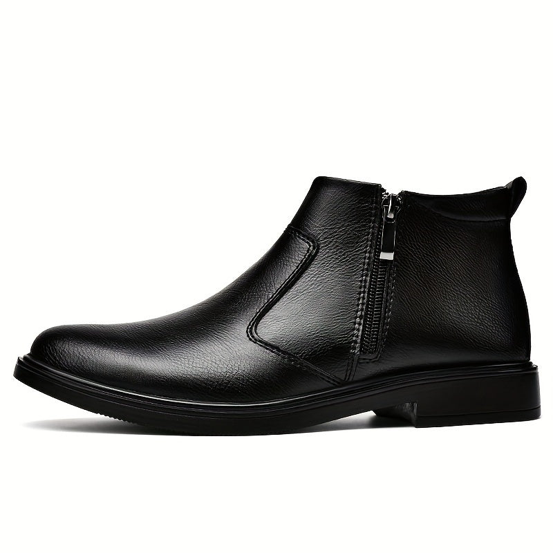 Men's Chelsea Boots with Zip Closure