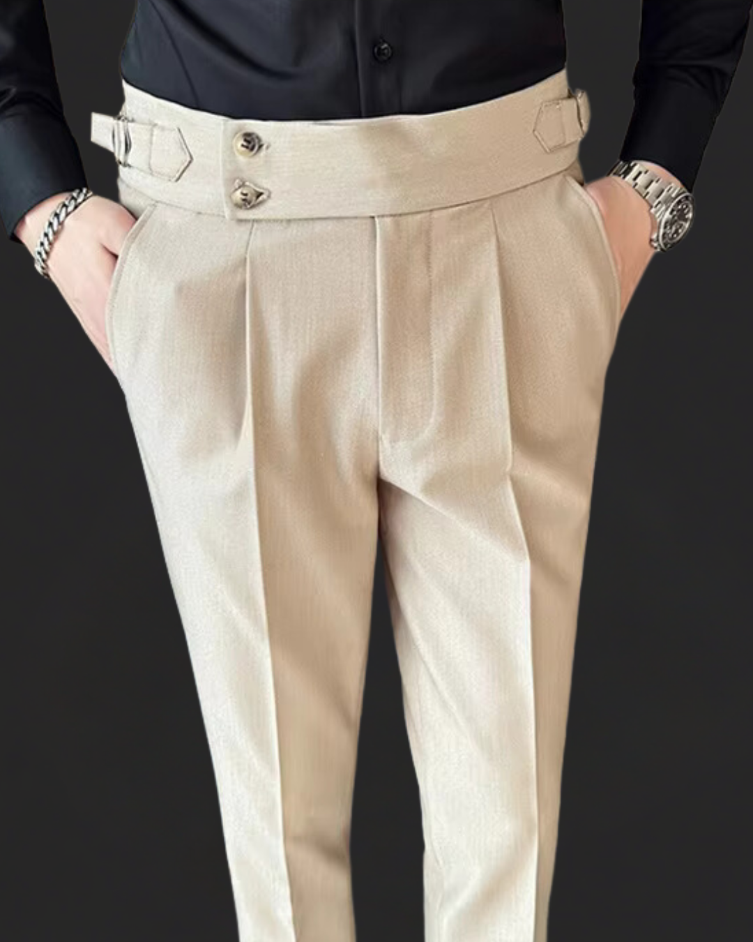 Men's Adjustable Slim-Fit Trousers