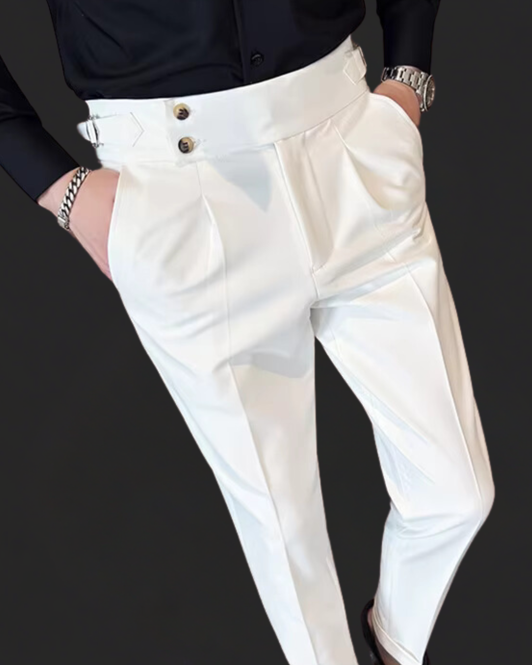 Men's Adjustable Slim-Fit Trousers