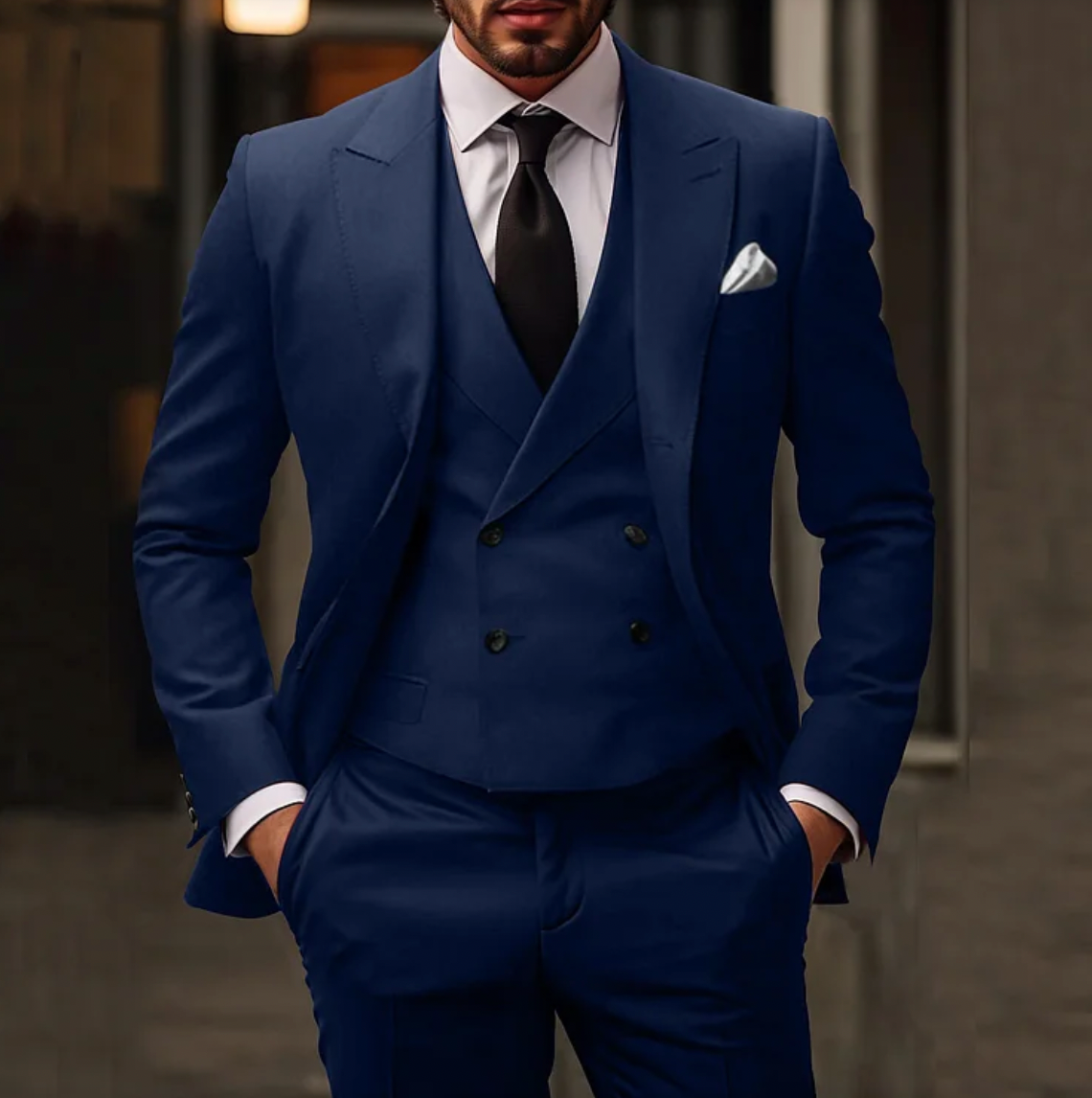 Men's Double-Breasted Suit