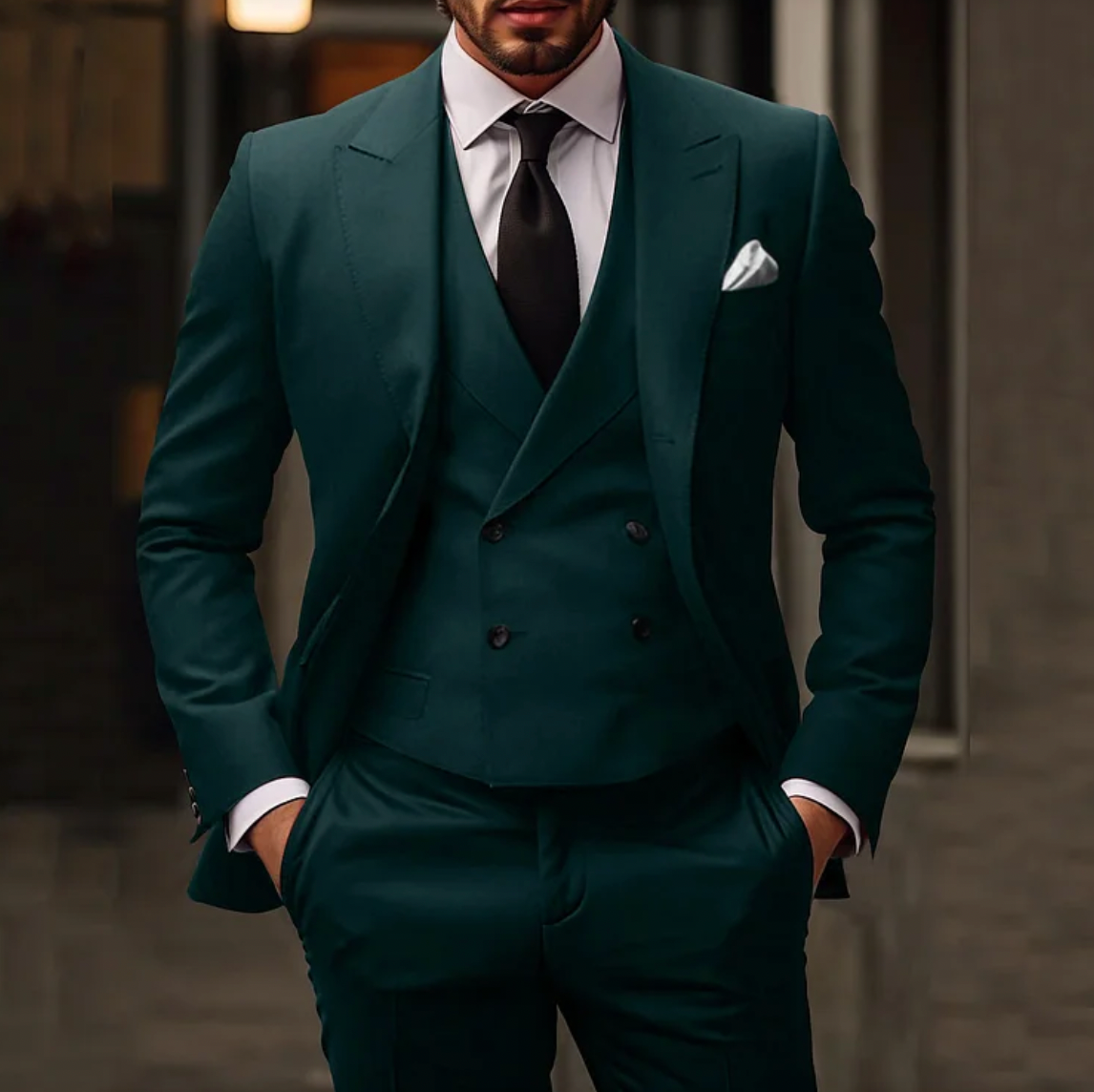 Men's Double-Breasted Suit