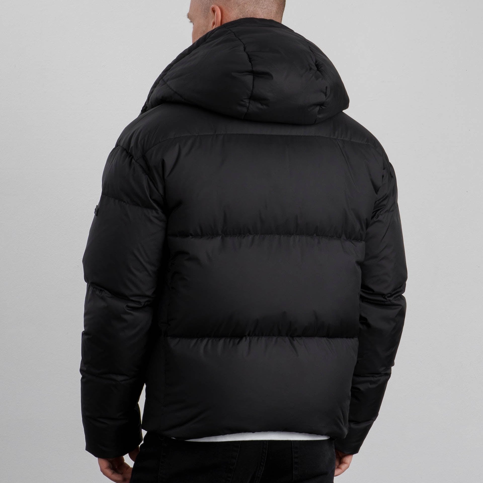 Men's Black Water-resistant Winterjacket