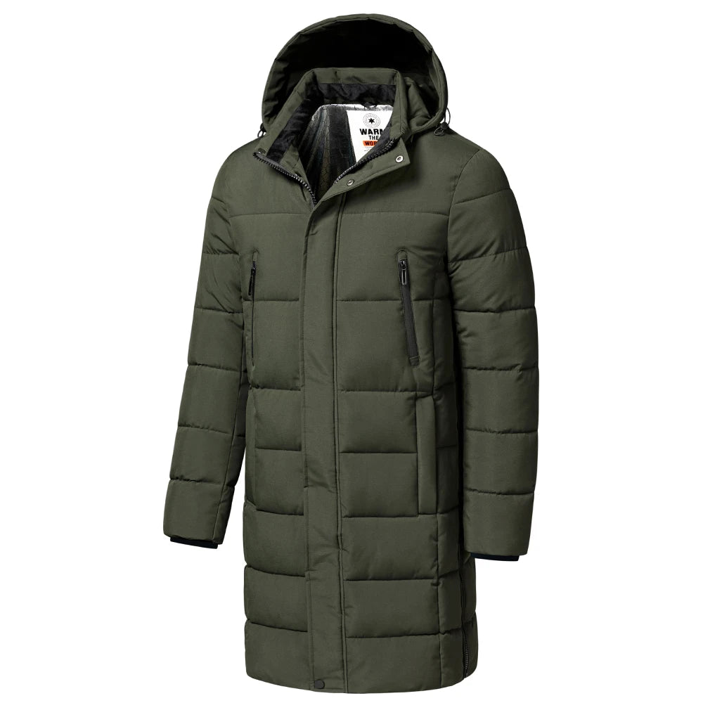 Men's Long Warm Wintercoat