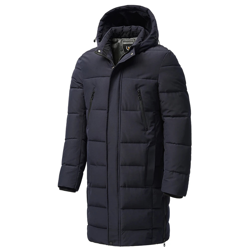 Men's Long Warm Wintercoat