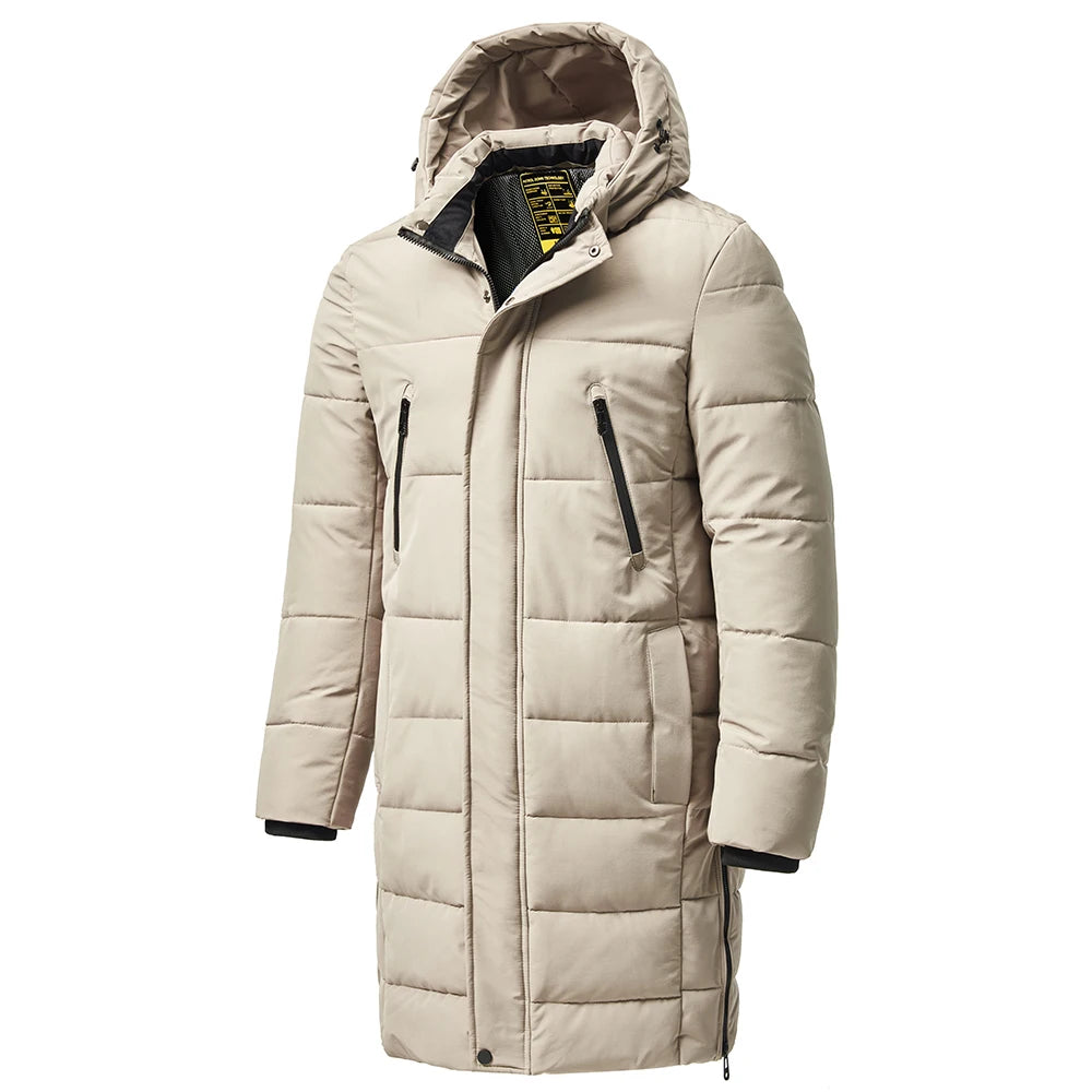 Men's Long Warm Wintercoat