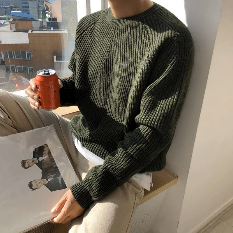 Men's Oversized Ribbed Sweater