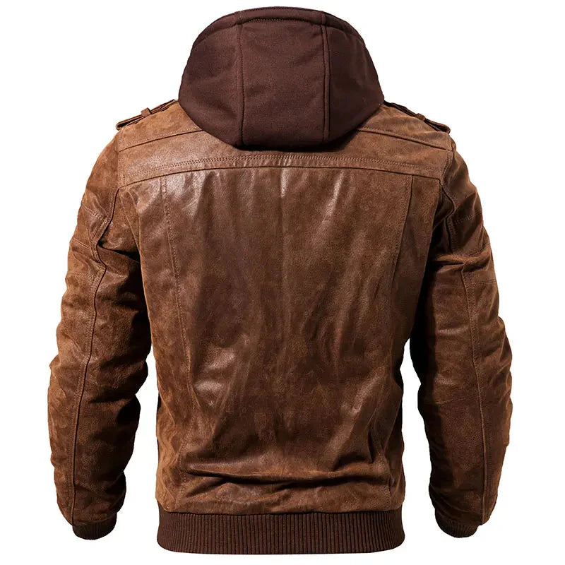 Men's Dual Core Leather Jacket