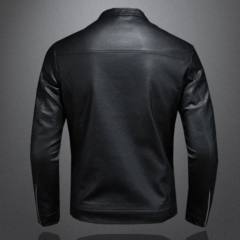 Men’s Sleek Black Leather Jacket